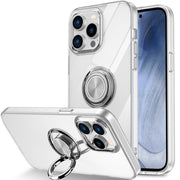 iPhoneケース iPhoneカバー リング付き リング一体型 男女兼用 スマホカバー TPU ソフト 柔らかい 透明 クリア 黒 シンプル 背面保護
