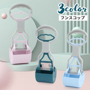 ペット用品 犬 猫 フンスコップ トイレスコップ ペットスコップ お散歩グッズ エチケット フン取り うんち処理 ハンドル式 簡単 片手 便利 お出かけ