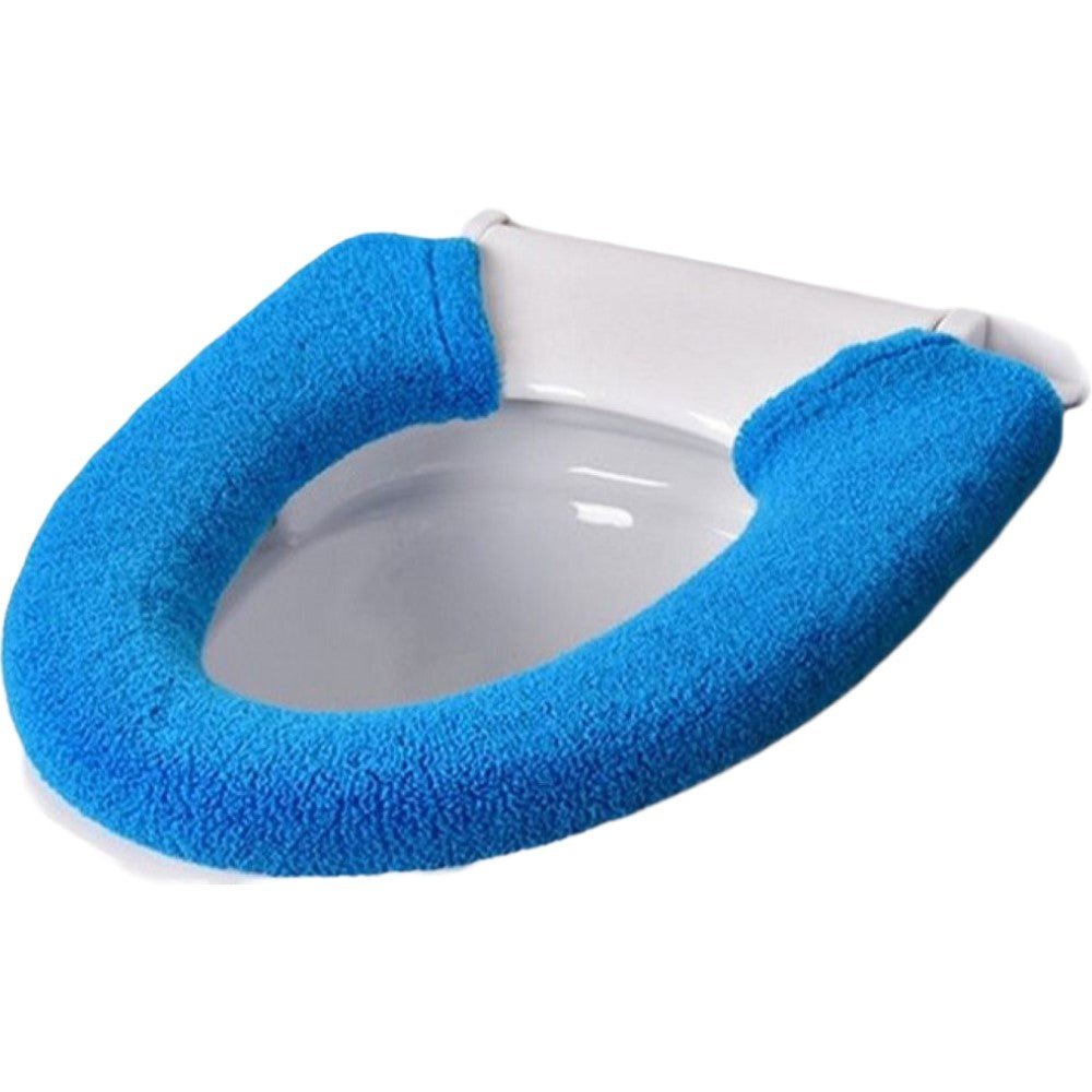 便座カバー トイレカバー U型 スナップボタン留め 装着簡単 トイレ用品 ブルー バリエーション画像