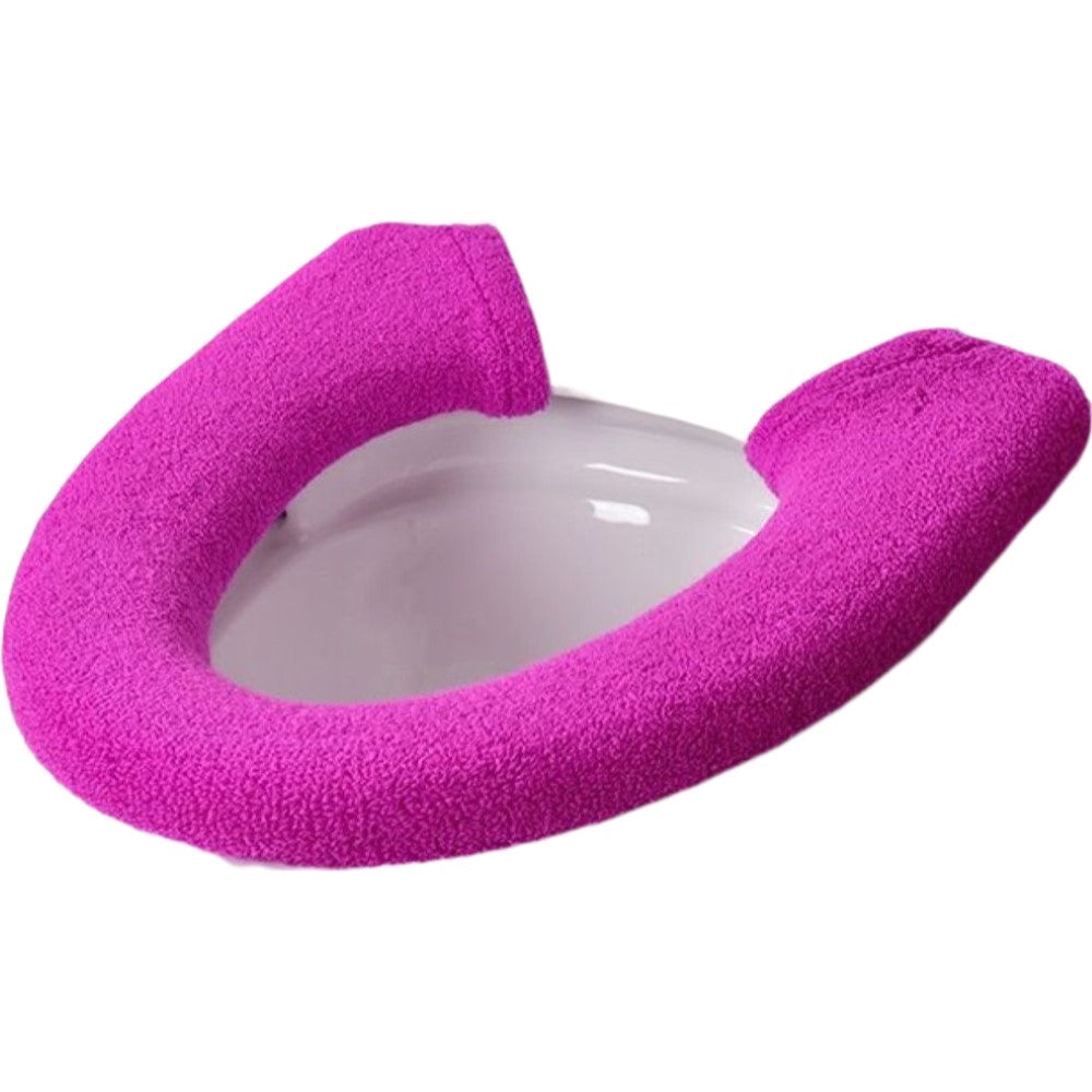 便座カバー トイレカバー U型 スナップボタン留め 装着簡単 トイレ用品 パープル バリエーション画像