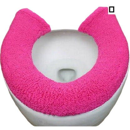 便座カバー トイレカバー U型 スナップボタン留め 装着簡単 トイレ用品 ローズ バリエーション画像
