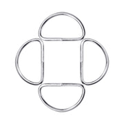 Dカン 内径20mm 100個セット 手芸用品 D環 Dリング 金属 金具 手作り ハンドメイド バッグ ポシェット カバン 鞄 シルバーカラー