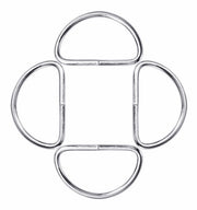 Dカン 15mm 20個セット 手芸用品 D環 Dリング 金属 金具 手作り ハンドメイド バッグ ポシェット カバン 鞄 シルバーカラー