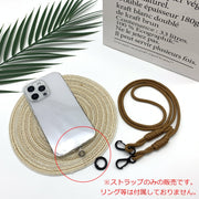 スマホショルダーストラップ スマホストラップ 丸紐 ネックストラップ 携帯電話ストラップ カジュアル メンズ レディース スマホ スマートフォン iPhone用 ショルダーストラップ ストラップ 肩掛け ショルダー 男性 女性 ユニセックス  シンプル かわいい かっこいい おしゃれ