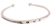 バングル ブレスレット 腕輪 LOVE ラブ 文字 ゴールド シルバー アクセサリー おしゃれ レディース 女性用 プレゼント