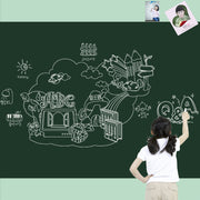 黒板シート ブラックボード チョークボード ウォールステッカー 壁紙シール 45×200cm 大判 お絵かき 子供部屋 オフィス 会議室 インテリア雑貨 文具 事務用品 DIY チョーク付き 落書き 貼り付け簡単 メモ 店舗 教室 掲示板 キッチン リビング 壁面