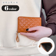コインケース 小銭入れ ミニ財布 お財布 小銭入れ ウォレット ポーチ レディース 女性 メンズ 男性 ユニセックス 男女兼用 お揃い ペアルック 長方形 コンパクト 小さめ L字ファスナー L字チャック ジッパー ストラップ付き ステッチ チェック ホワイト ブラック ピンク シンプル フェミニン ガーリー 可愛い キュート シック クール かっこいい おしゃれ