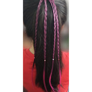 ポイントウィッグ つけ毛 エクステンション ヘアアレンジ ブレイズ コーンロウ 編み込み カラバリ豊富 ダンス イベント パーティー コスプレ おしゃれ