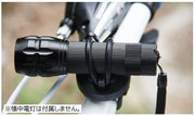 自転車用ライトホルダー 懐中電灯ホルダー 固定 360度回転 シリコン ゴム 後付け 工具不要 取り付け簡単 ハンドルバー サイクル用品 サイクリング 夜間 便利