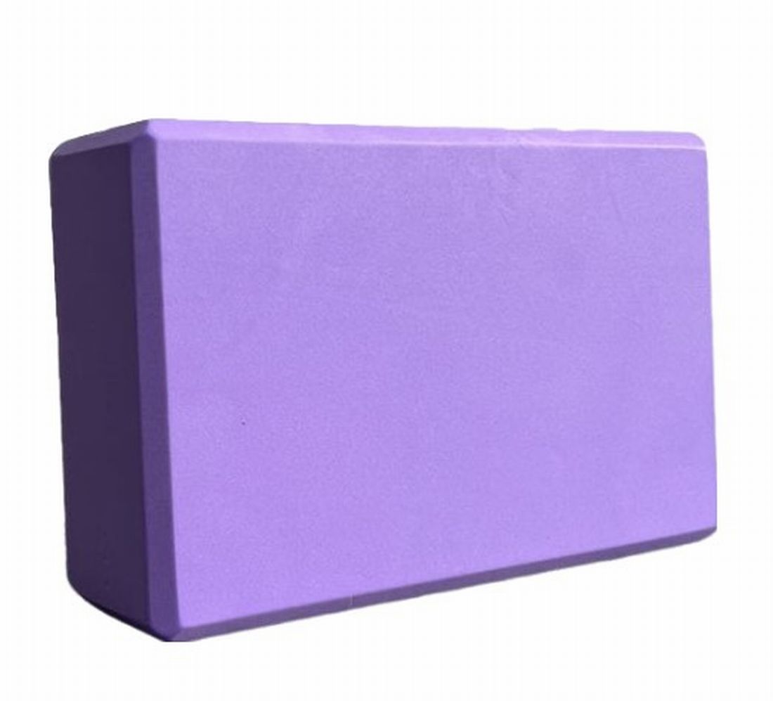 ヨガブロック 単品 ピラティス ヨガレンガ ヨガ用品 ポーズ補助 パープル バリエーション画像