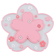 コースター コップ敷き 鍋敷き 16cm 20cm グラスマット カップ敷き 鍋置き 皿置き フラワー サクラ 桜 柔らかい ソフト コップ置き 滑り止め 水滴対策 キッチン雑貨 可愛い おしゃれ
