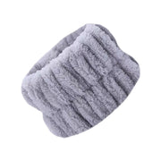 リストバンド 洗顔用 2個セット 両手用 吸水 洗面用 バンド 手首 ウォッシュバンド 袖口 腕 メイク落とし 袖濡れ防止 服濡れ防止 ふわふわ もこもこ シンプル レディース 女性