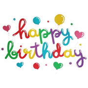 タペストリー ハッピーバースデー お誕生日 Happy Birth Day 壁飾り 飾り付け お祝い パーティー イベント インテリア かわいい おしゃれ 壁面装飾 ウォールデコレーション