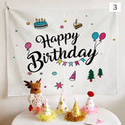 タペストリー ハッピーバースデー お誕生日 Happy Birth Day 壁飾り 飾り付け お祝い パーティー イベント インテリア かわいい おしゃれ 壁面装飾 ウォールデコレーション
