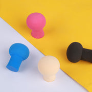 スポンジ パフ 持ち手付き ケース付き メイク道具 コスメ用品 ファンデーション パウダー リキッド フェイス チーク 携帯 コンパクト かわいい キュート お洒落 便利 防塵 防汚