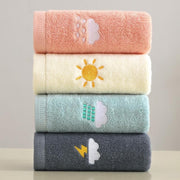 フェイスタオル 洗顔タオル ハンドタオル バス用品 日用品雑貨 長方形 天気 シンプル かわいい おしゃれ 浴室 お風呂 トイレ キッチン