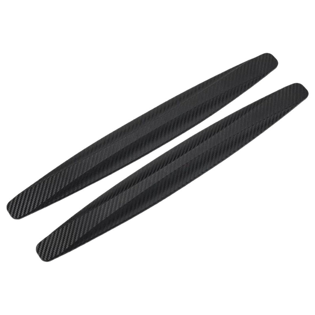 バンパーガード プロテクター 2個セット 車用品 フロントバンパー リアバンパー 衝突防止 キズ防止  カーボン調 愛車 ドレスアップ かっこいい パーツ カー用品 カーグッズ