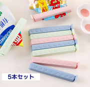キッチンクリップ ５本セット 食品クリップ 食品用クリップ 袋止めクリップ 袋口止めクリップ 袋閉じクリップ 乾物保管 お菓子クリップ 便利グッズ ハート 防湿