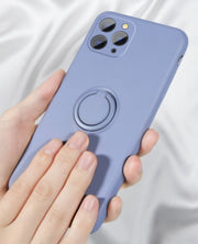 スマートフォンケース iPhoneケース iPhone13 12 11 X アイフォンケース リング一体型 ソフト 落下防止 背面保護 傷防止 おしゃれ かわいい 単色 無地 シンプル スタンド機能 車載ホルダー対応 ユニセックス メンズ レディース 女性 男性 婦人 スマホカバー アイフォーン用