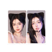 仮装用ウィッグ 部分ウィッグ 2個セット 猫耳風 ポイントウィッグ 付け毛 髪飾り おだんご バンスクリップ 仮装 コスプレ