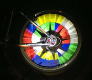 スポーク用反射スティック スポークリフレクター 反射チューブ 12本入り 自転車用品 スポークアクセサリー シルバー レッド ブルー イエロー シンプル 夜間 夜道 事故防止 安全対策