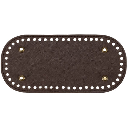バッグ用底板 バッグ底板 バッグボトム PUレザー底 底鋲 リベット ダークブラウン バリエーション画像