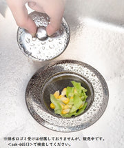 排水口カバー キッチン用品 排水口 蓋 つまみ付き ステンレス シンク ゴミ受け 流し キッチン 台所 ニオイ 目隠し 隠す 便利 清潔感