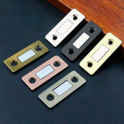 マグネットキャッチ 4組セット ドアキャッチ ドア止め金具 家具扉 戸棚 引き戸 DIY 両面テープ ネジ 磁力 磁石 便利