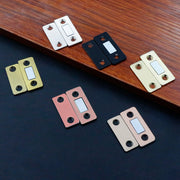 マグネットキャッチ 4組セット ドアキャッチ ドア止め金具 家具扉 戸棚 引き戸 DIY 両面テープ ネジ 磁力 磁石 便利