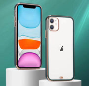 iPhoneケース iPhoneカバー スマホケース スマホカバー クリア 透明 サイドカラー 薄型 アイフォン iPhone11 iPhone12 iPhone13 Pro mini 携帯ケース 保護ケース 背面保護 傷防止 アイホン