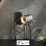 ドライヤーホルダー 小サイズ 壁掛け ドライヤースタンド ドライヤー収納 シンプル 穴あけ不要 工具不要 両面テープ 取り付け簡単 洗面所