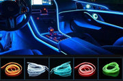 ルームランプ アンビエントライト インテリアライト 車用 3m 後付け カー用品 イルミライト ELテープ テープライト 車内ライト イルミネーション フットライト フットランプ 車内装飾 間接照明 補助照明 雰囲気ライト
