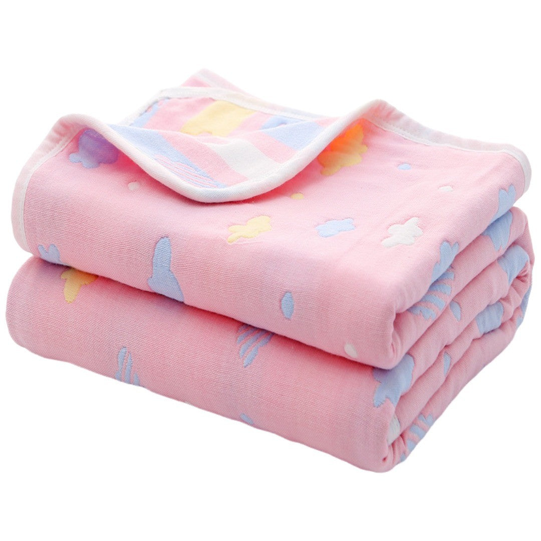 タオルケット ガーゼケット 6層 ガーゼ 110cm 140cm ベビー 赤ちゃん キッズ 子供用 掛け布団 寝具 お昼寝 おくるみ 湯上り お風呂 ひざ掛け 肌掛け 洗える 速乾 赤ん坊 新生児 男の子 女の子 幼稚園 保育園 出産祝い ギフト プレゼント 贈り物 可愛い こども用