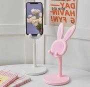 スマホスタンド スマートフォンスタンド スマホホルダー タブレットスタンド 携帯電話 卓上 伸縮式 高さ調節可 角度調節可 滑り止め ウサギ かわいい