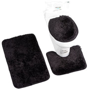 トイレマット トイレの蓋カバー バスマット 3点セット 足元マット 足拭きマット ふたカバー ラグマッ ト 吸水 汚れ防止 滑り止め 無地 単色 シンプル トイレ用品 バスルーム用品 おしゃれ 日用雑貨
