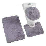 トイレマット トイレの蓋カバー バスマット 3点セット 足元マット 足拭きマット ふたカバー ラグマッ ト 吸水 汚れ防止 滑り止め 無地 単色 シンプル トイレ用品 バスルーム用品 おしゃれ 日用雑貨