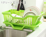 水切りラック 水切りかご ディッシュスタンド 箸立て 皿立て 水切りトレー キッチンラック 食器乾燥 収納 水受け皿 キッチン 台所 食器 排水 便利