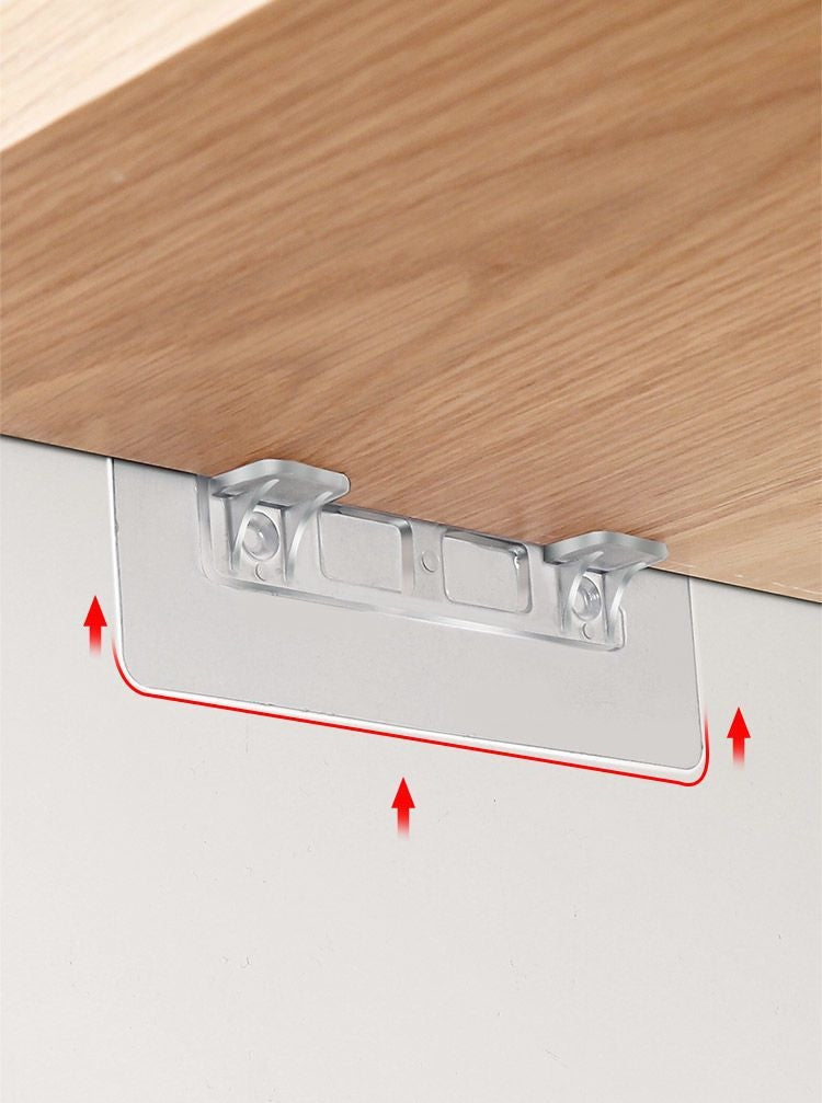 棚受けフック 4個セット 収納家具用部品 粘着タイプ L型棚受け クリア 商品画像5