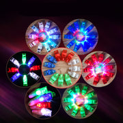フィンガーライト ペンライト 指用 指ライト LED 光る イベント用品 パーティーグッズ お祭り 指輪 大人用 ボタン電池 スイッチ 明るい カラフル