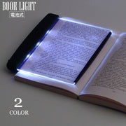 ブックライト 読書灯 本型 LED ライトパネル 電池式 夜間照明 スリム フラットパネル 読書用ランプ 就寝前 暗闇 照らす 持ち運び 旅行 便利