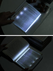 ブックライト 読書灯 本型 LED ライトパネル 電池式 夜間照明 スリム フラットパネル 読書用ランプ 就寝前 暗闇 照らす 持ち運び 旅行 便利