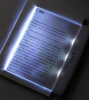 ブックライト 読書灯 本型 LED ライトパネル 電池式 夜間照明 スリム フラットパネル 読書用ランプ 就寝前 暗闇 照らす 持ち運び 旅行 便利