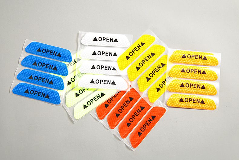 カーステッカー 同色4枚セット 反射ステッカー リフレクター シール デカール 商品画像3