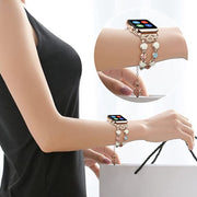 Apple watch バンド アップルウォッチ 交換用ベルト 38mm 45mm 腕時計ベルト レディース 女性 デュフューザー アロマ パール風 蓄光 スタイリッシュ エレガント おしゃれ  かわいい