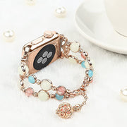 Apple watch バンド アップルウォッチ 交換用ベルト 38mm 45mm 腕時計ベルト レディース 女性 デュフューザー アロマ パール風 蓄光 スタイリッシュ エレガント おしゃれ  かわいい