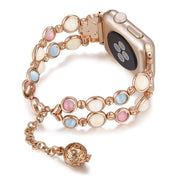 Apple watch バンド アップルウォッチ 交換用ベルト 38mm 45mm 腕時計ベルト レディース 女性 デュフューザー アロマ パール風 蓄光 スタイリッシュ エレガント おしゃれ  かわいい
