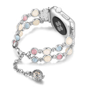 Apple watch バンド アップルウォッチ 交換用ベルト 38mm 45mm 腕時計ベルト レディース 女性 デュフューザー アロマ パール風 蓄光 スタイリッシュ エレガント おしゃれ  かわいい