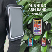 アームバンド スマホバンド スマホホルダー スマートフォン 携帯 防水 タッチ操作対応 スマホホルダー ランニング ジョギング スポーツ 腕 アームホルダー 鍵収納 カード収納 AQUOS sense9 Google Pixel8a OPPO Reno11A iPhone16 iPhoneSE Google Pixel9 GalaxyS24 Xperia1VI iPhone15 iPhone14
