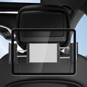 タブレットホルダー 車載 カーアクセサリー カー用品 内装用品 車内用品 収納 ヘッドレスト 後部座席 自動車 スマホ iPad シンプル ブラック 360度 回転可能 サイズ調整