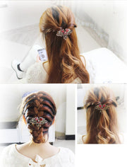 ヘアバレッタ ヘアクリップ ヘアアクセサリー ヘアアレンジ 髪飾り ラインストーン ビジュー レディース 蝶 キラキラ まとめ髪 髪留め バタフライ 蝶々 チョウチョ 華やか パーティー 結婚式 おしゃれ きれいめ 可愛い かわいい ガーリー 女性用 婦人用